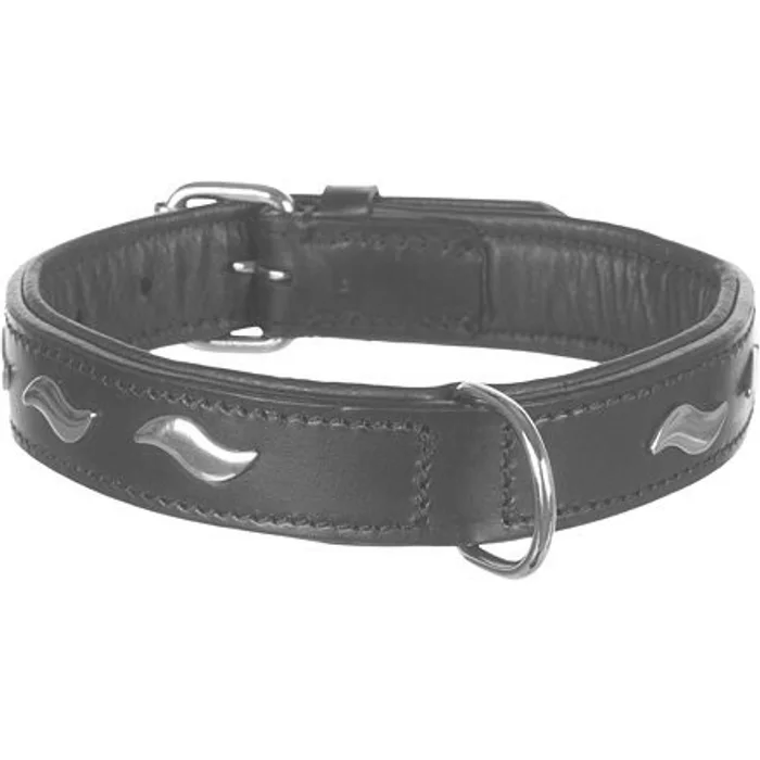 Hauptproduktbild Obojek ACTIVE kožený - černý M-L:42-48cm/25mm