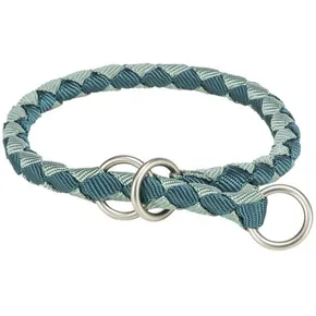 Obojek CAVO kulatý polostahovací, petrolejová/šalvějová XS-S: 25-31cm/ o12mm