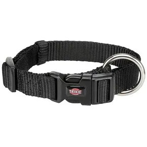 PREMIUM-Halsband – schwarz S-M: 30–45 cm/15 mm
