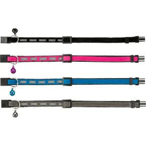 Reflektierendes Katzenhalsband, Samt 22-36 cm