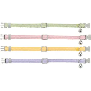 Katzenhalsband, kariertes Muster, 20–30 cm/10 mm, verschiedene Farben