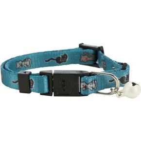 Halsband für Kätzchen Motiv Katze und Maus mit Glöckchen