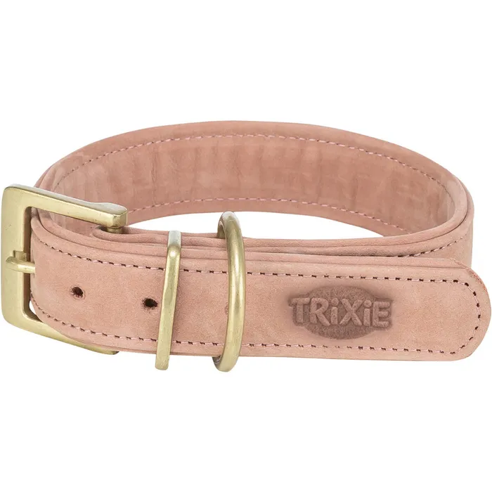 Hauptproduktbild Obojek PURE kožený, růžováL-XL: 52-63 cm/ 40 mm