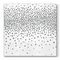 Servietten PAW L 33x33cm 3-lagig Confetti - Silver [20 Stk]