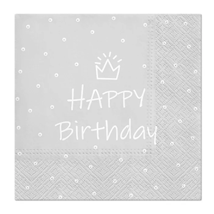 Hauptproduktbild Obrúsky PAW L 33x33cm Special Day (light blue)