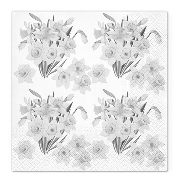 Hauptproduktbild Obrúsky TaT 33x33cm Daffodills Bouquets