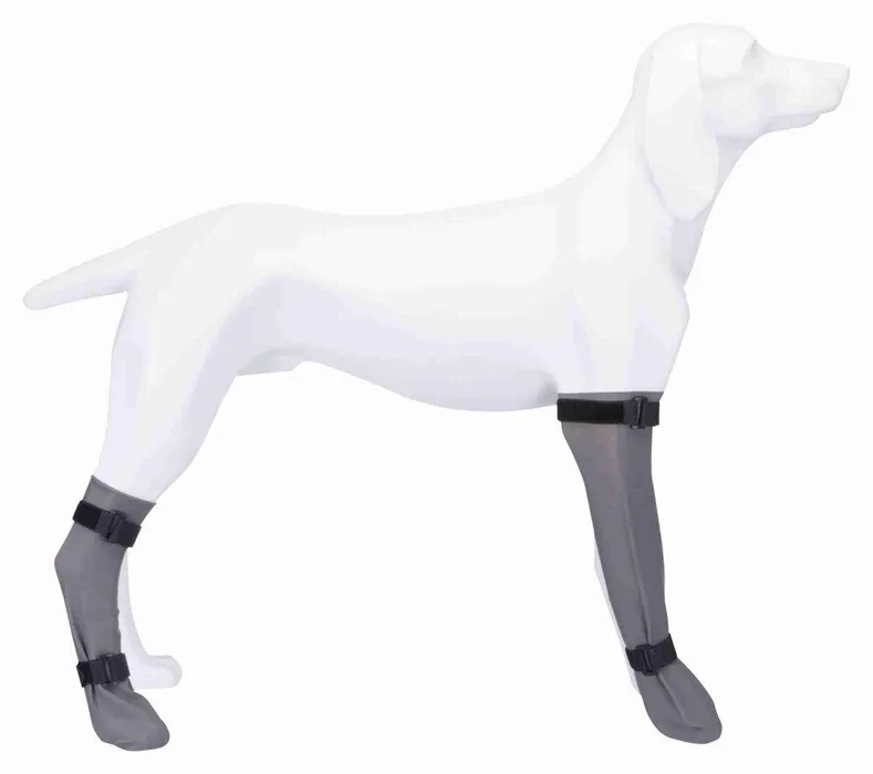 Hauptproduktbild Ochranná silikonová ponožka, šedá XL: 12 cm/45 cm, např. německý ovčák