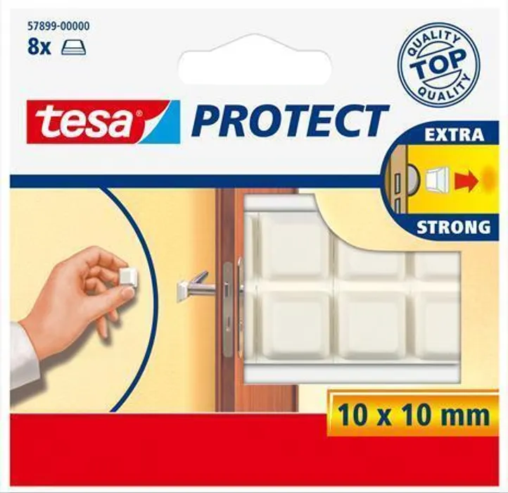 Hauptproduktbild Ochranné nárazníky "Protect® 57899", bílá, 10 mm x 10 mm TESA
