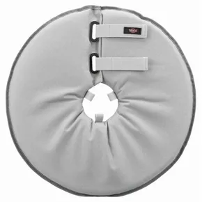 Schützender Softkragen „Scheibe“, S: 30-34 cm/19,5 cm, Polyester/Schaum, grau