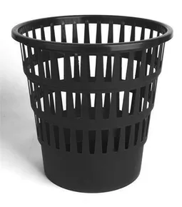 Mülleimer, schwarz, 15 l, Gitter, VICTORIA