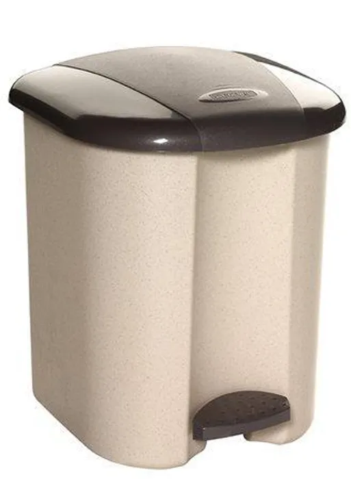 Hauptproduktbild Odpadkový koš, hnědá/béžová, pedálový, plastový, 15 l, CURVER