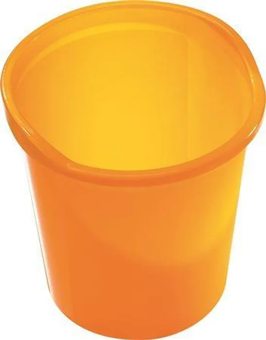 Hauptproduktbild Odpadkový koš, oranžový, průsvitný, 13l, HELIT