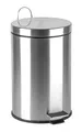 Abfalleimer, Pedal, Metall, 12 l, Chrom