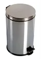 Abfalleimer, Pedal, Metall, 5 l, Chrom