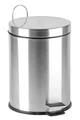 Abfalleimer, Pedal, Metall, 5 l, Chrom