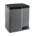 Pedal Bin, Plastik, Duo, grau-schwarz, CURVER