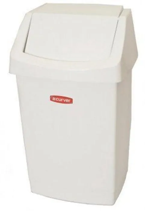Hauptproduktbild Odpadkový koš, s výklopným víkem, 25 l, CURVER "Click-it" bílý