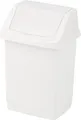 Abfalleimer, mit Klappdeckel, 50 l, CURVER „Click-it“ weiß