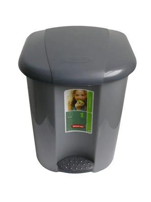 Hauptproduktbild Odpadkový koš, šedá, pedálový, plastový, 15 l, CURVER