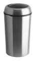 Abfalleimer, silber, Metall, Klappdeckel, 75l, VEPA BINS