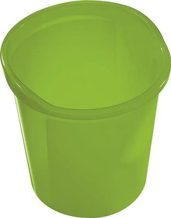 Hauptproduktbild Odpadkový koš, zelený, průsvitný, 13l, HELIT