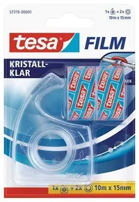 Abwickler "57319", 2 Stück Klebeband 15 mm x 10 m, TESA