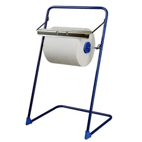 Putztuchabroller aus Metall Bodenständer blau [1 St.]