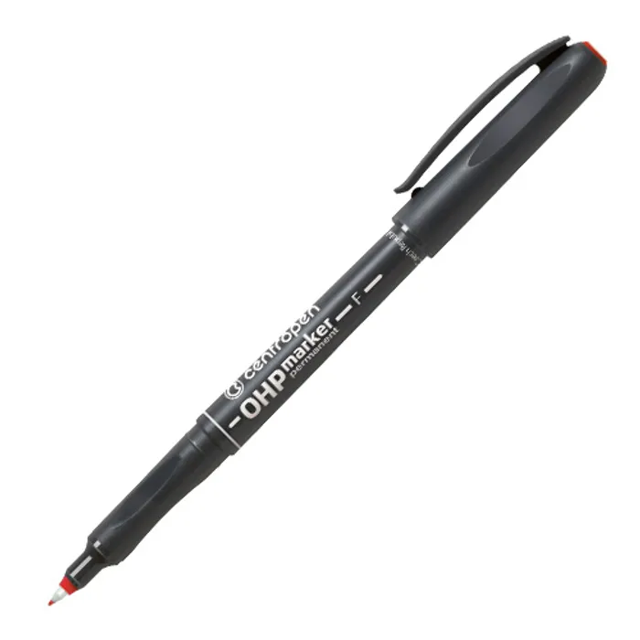 Hauptproduktbild OHP permanentní popisovač 0,6 mm Centropen 2636 F červený