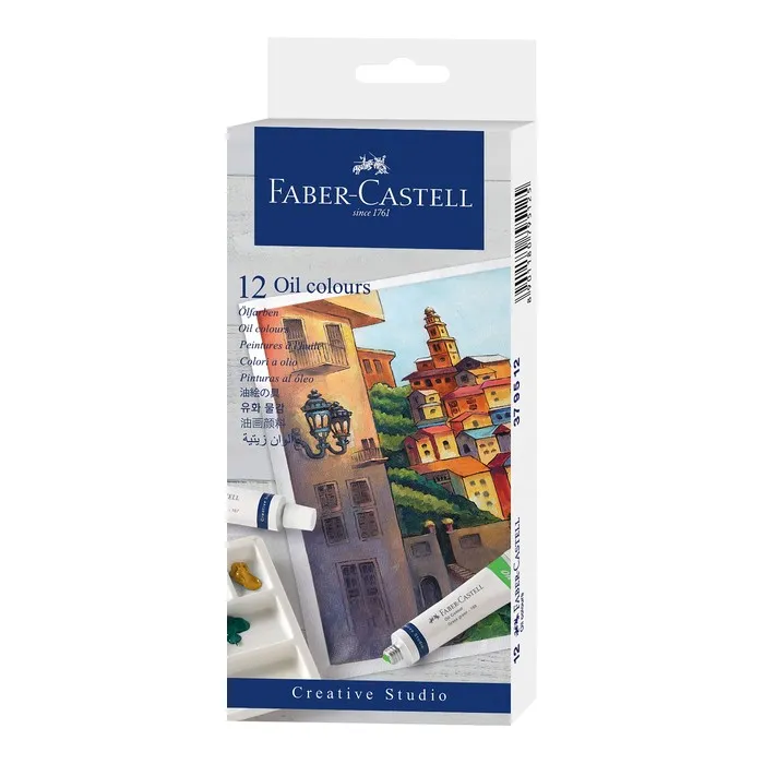 Hauptproduktbild Olejové barvy Faber-Castell 12 barev, tuba 9 ml