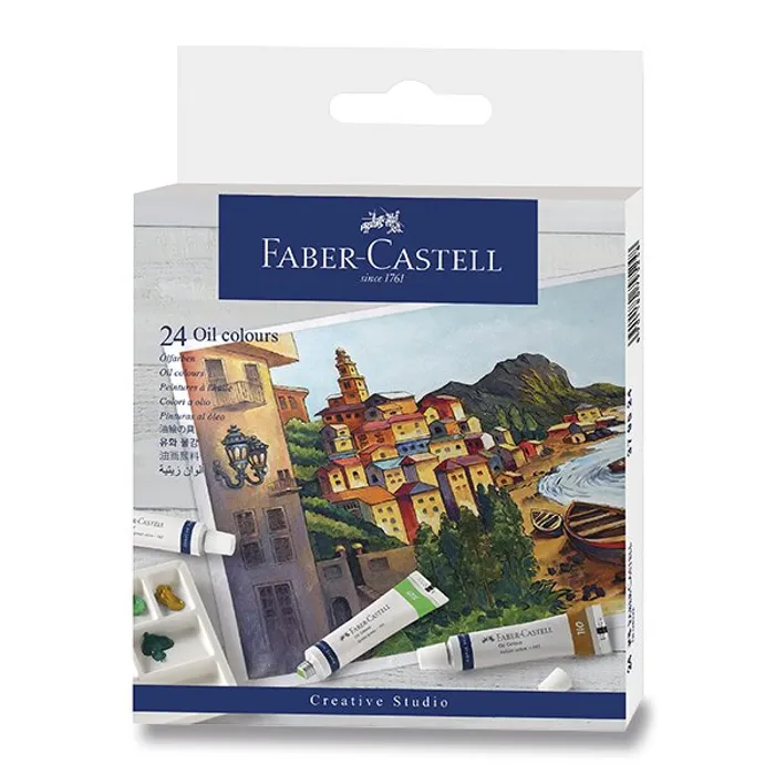 Hauptproduktbild Olejové barvy Faber-Castell 24 barev, tuba 9 ml