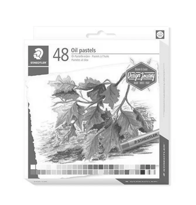 Hauptproduktbild Olejové pastely "Design Journey", sada, 48 barev, STAEDTLER