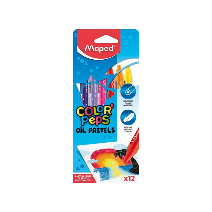 Hauptproduktbild Olejové pastely Maped Color’Peps Oil Pastels, 12 barev