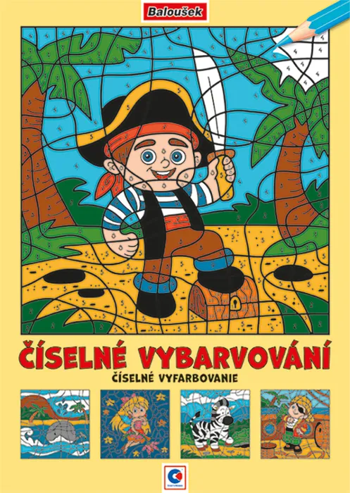 Hauptproduktbild Omalovánka A4 - Číselné vybarvování