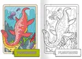 Malbuch - A4 - mit Aufklebern - Dinosaurier