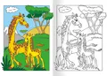 Weiteres Produktbild Malbuch - A4 - mit Aufklebern - Tiere aus Afrika