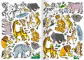 Weiteres Produktbild Malbuch - A4 - mit Aufklebern - Tiere aus Afrika