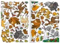 Malbuch - A4 - mit Aufklebern - Tiere aus dem Wald