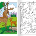 Weiteres Produktbild Malbuch - A4 - mit Aufklebern - Tiere aus dem Wald