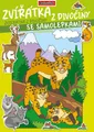 Malbuch - A4 - mit Aufklebern - Tiere aus dem Wald