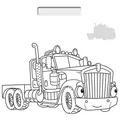 Malbuch Kleben und ausmalen! Transport