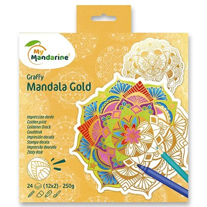 Hauptproduktbild Omalovánky Avenue Mandarine Graffy Mandala Gold