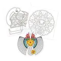 Weiteres Produktbild Malvorlagen Avenue Mandarine Graffy Pop Mandala 3D Tiere der Savanne