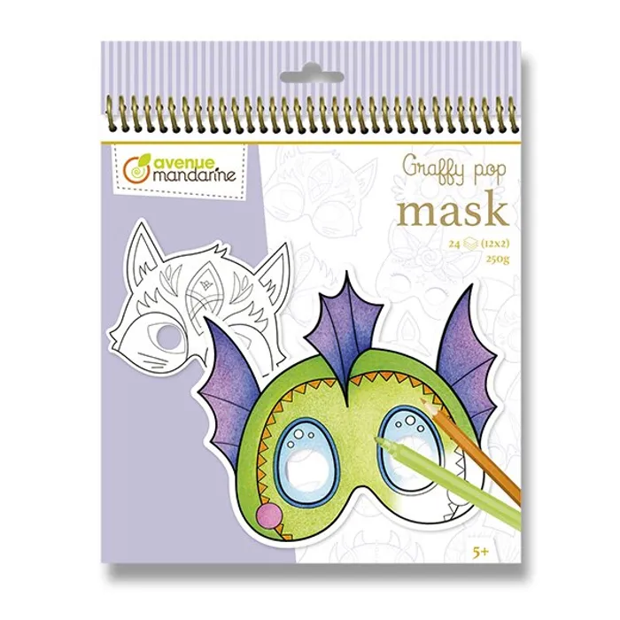 Hauptproduktbild Omalovánky Avenue Mandarine Graffy Pop Mask Pohádková zvířátka