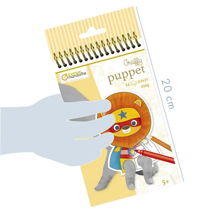 Hauptproduktbild Omalovánky Avenue Mandarine Graffy Puppet Zvířecí superhrdinové
