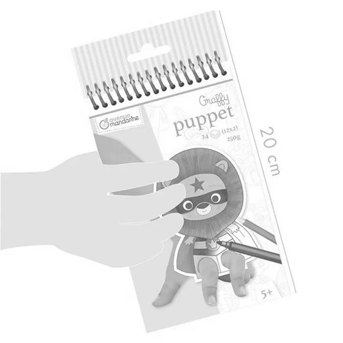 Hauptproduktbild Omalovánky Avenue Mandarine Graffy Puppet Zvířecí superhrdinové