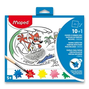 Maped Malvorlagen mit Farbpalette und Pinsel 200 x 240 mm, verschiedene Motive