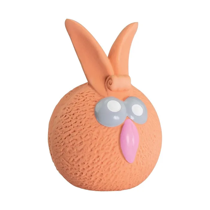 Hauptproduktbild Oranžový míč zajíček se zvukem 5 cm, latex, HipHop
