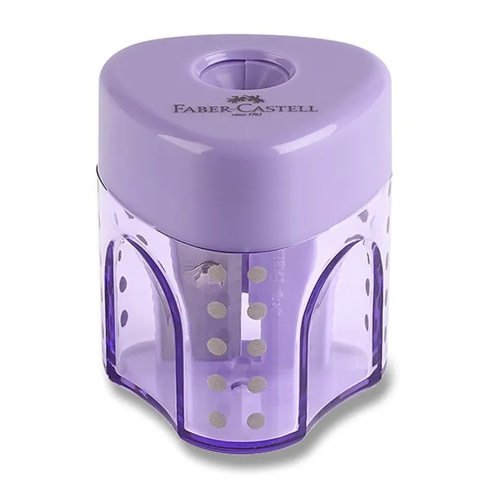 Hauptproduktbild Ořezávátko Faber-Castell Grip Auto Mini - s odpadní nádobkou 1 otvor, mix barev
