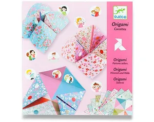 Origami-Puzzle Djeco - Himmel, Hölle, Paradies rosa Set