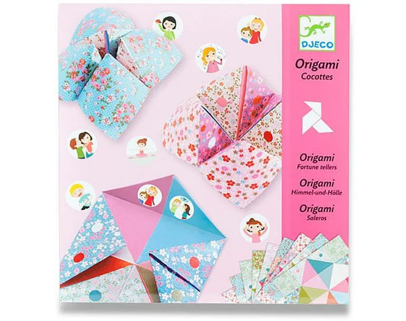 Hauptproduktbild Origami skládačka Djeco - Nebe, peklo, ráj růžová sada